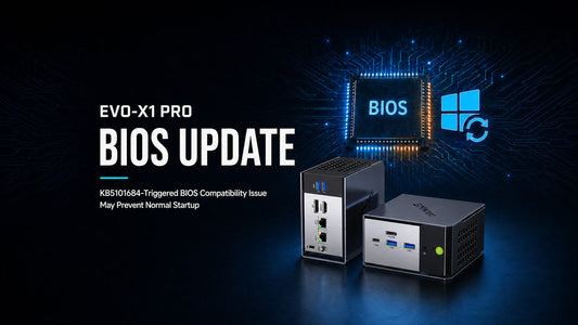 Mise à jour du BIOS du GMKtec EVO-X1 Pro après un blocage au démarrage lié à KB5101684