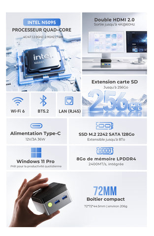 GMKtec NucBox G5S Intel® Celeron® N5095 Mini PC