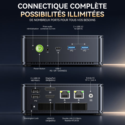 GMKtec NucBox M5S AMD Ryzen™ 3 5400U Mini PC