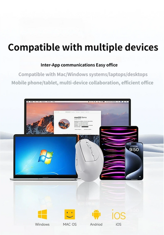 Ergonomic Vertical  Bluetooth  Mouse