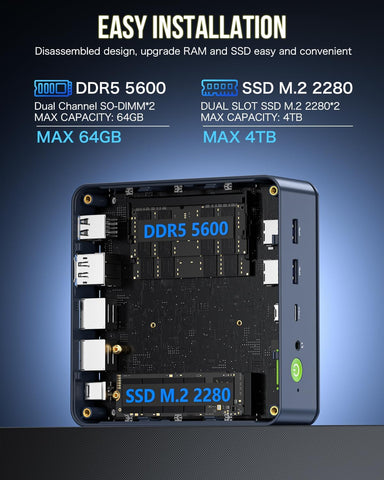 GMKtec NucBox K6 AMD Ryzen 7 7840HS Mini PC