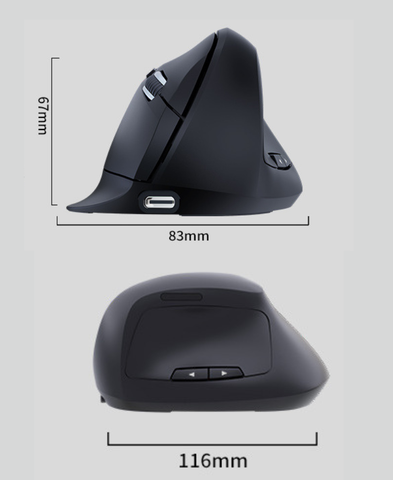 Ergonomic Vertical  Bluetooth  Mouse