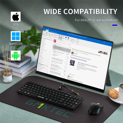2.4G Wireless Full-sized Keyboard & Mouse Combo